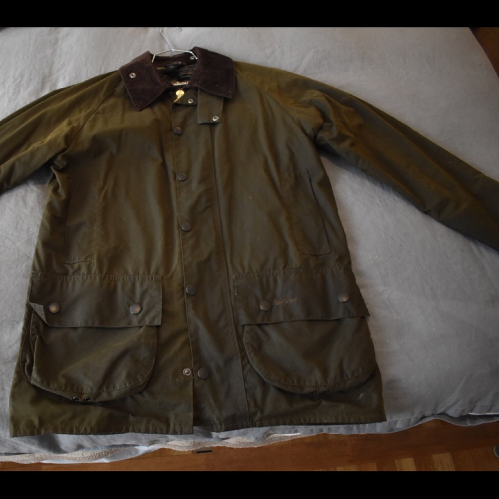 Barbour Beaufort Jacket Size C38 Color Olive